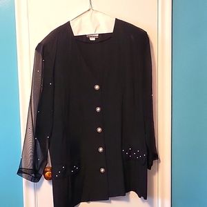 Black dress jacket/shirt